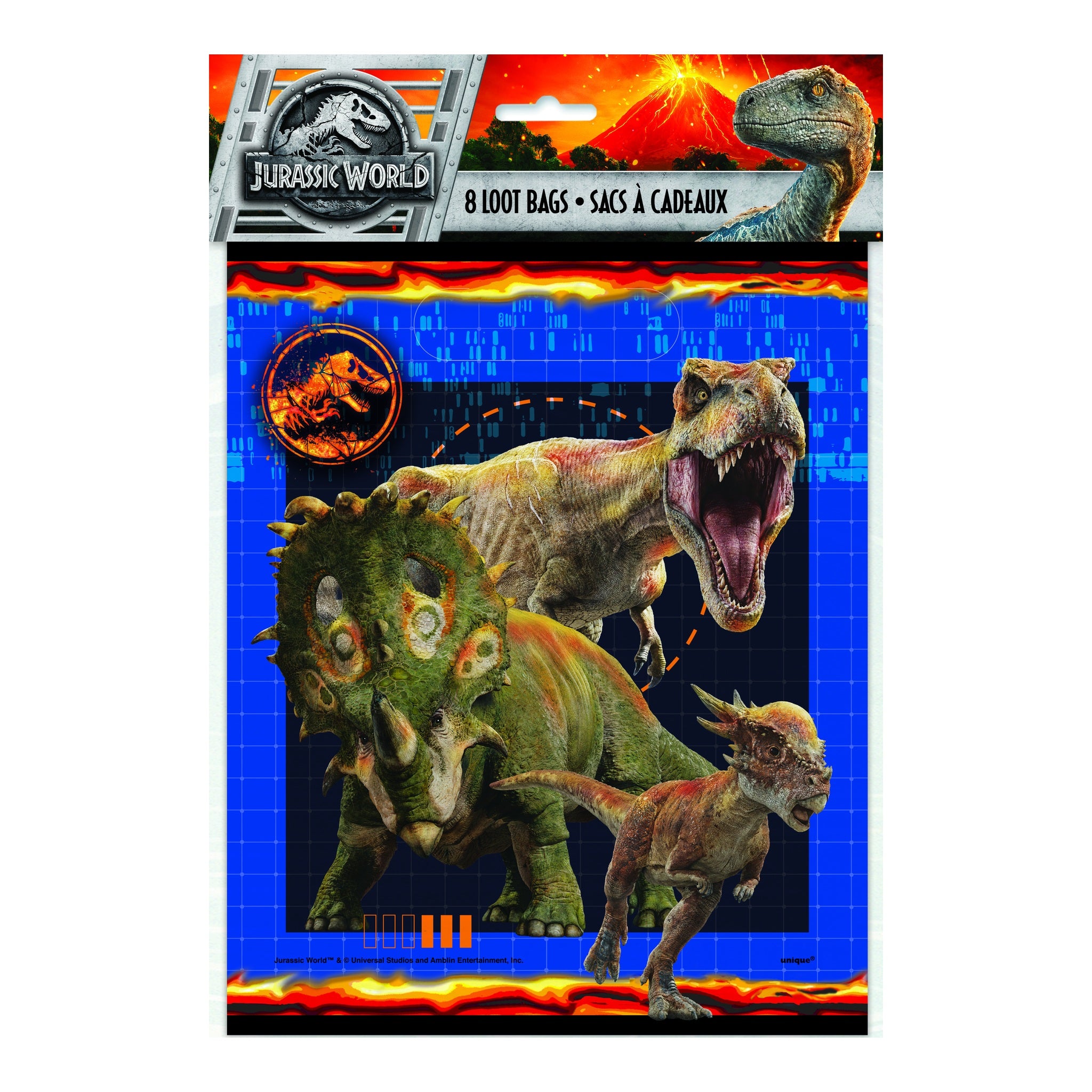 Jurassic World Loot Bags 8ct